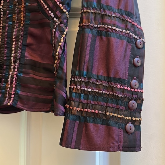 Flatiron Workshop Tartan Shirt Bordeaux 1 - Picture 3 of 9